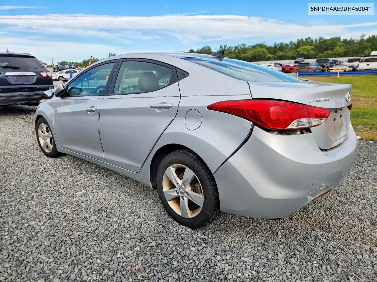 2013 HYUNDAI ELANTRA VIN 5NPDH4AE9DH450041 — фото 2