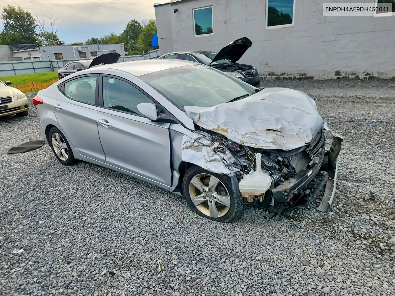 2013 HYUNDAI ELANTRA VIN 5NPDH4AE9DH450041 — фото 4
