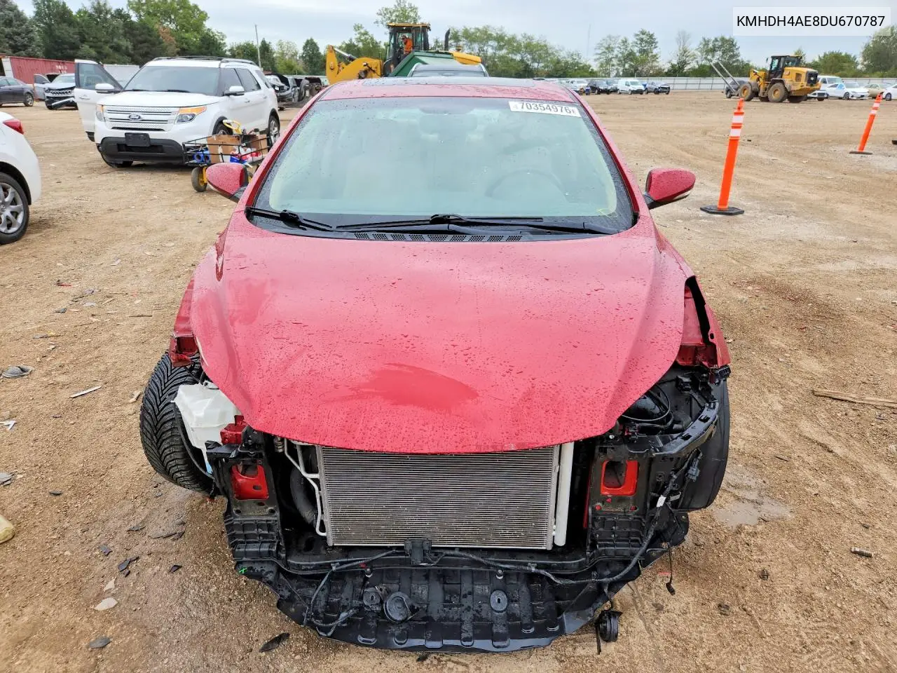 2013 HYUNDAI ELANTRA VIN KMHDH4AE8DU670787 — фото 5