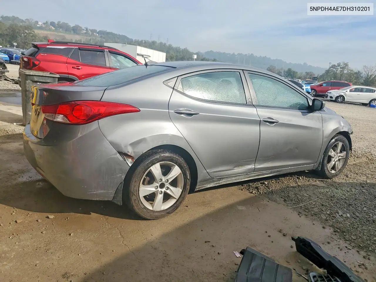 2013 HYUNDAI ELANTRA VIN 5NPDH4AE7DH310201 — фото 3