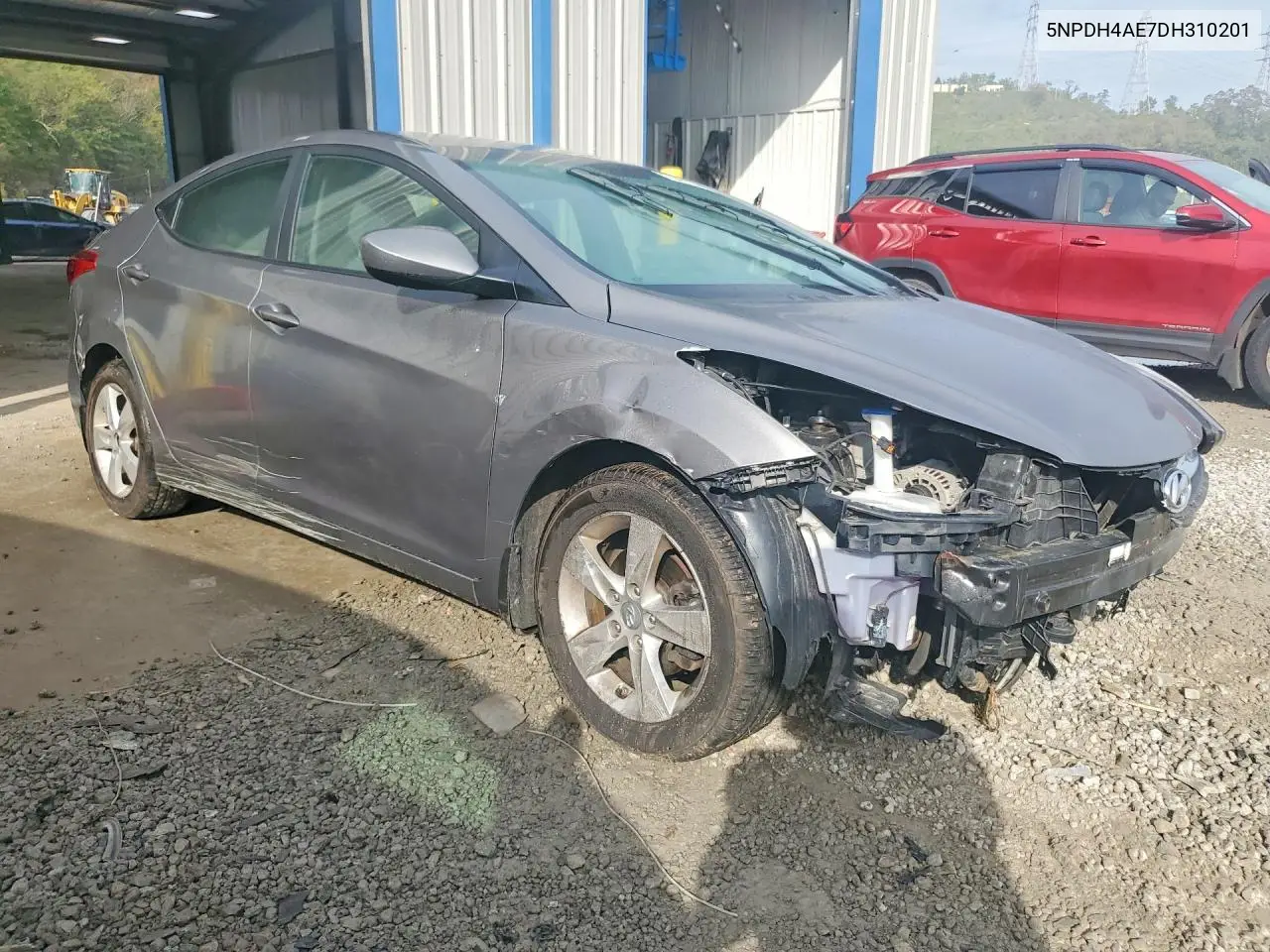 2013 HYUNDAI ELANTRA VIN 5NPDH4AE7DH310201 — фото 4
