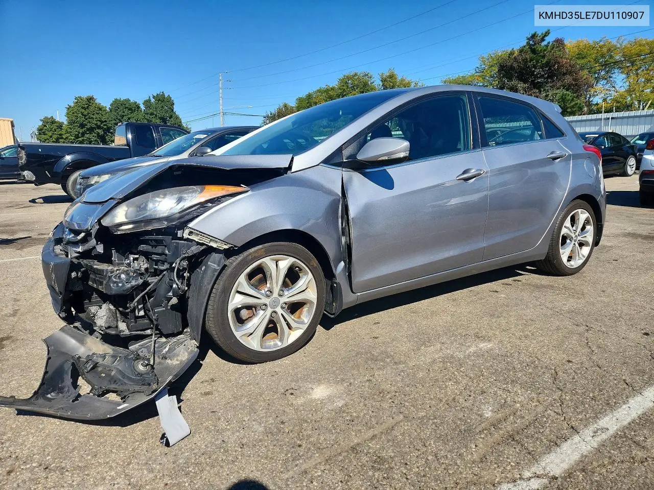 HYUNDAI ELANTRA 2013, VIN KMHD35LE7DU110907