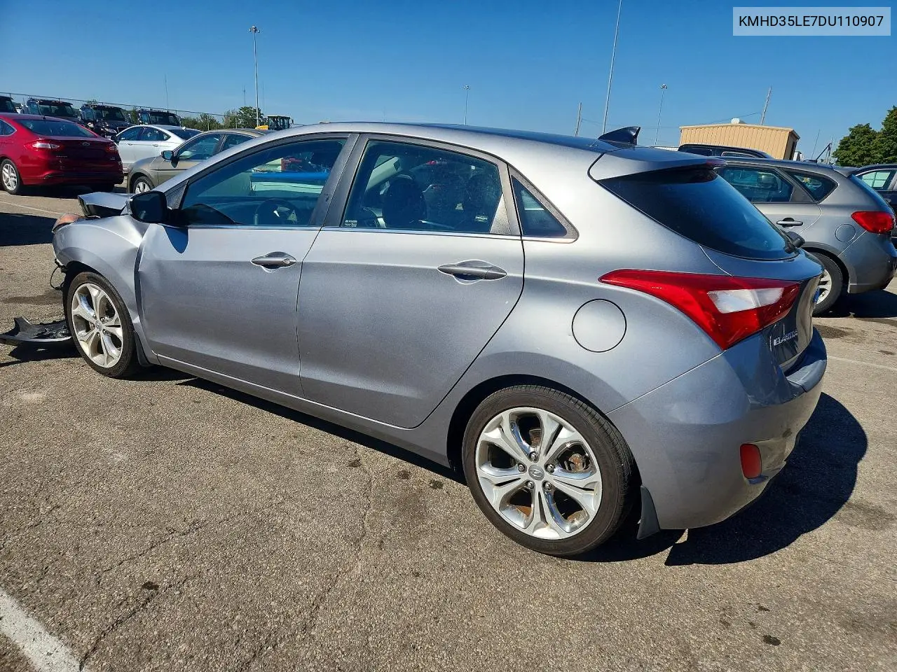 2013 HYUNDAI ELANTRA VIN KMHD35LE7DU110907 — фото 2