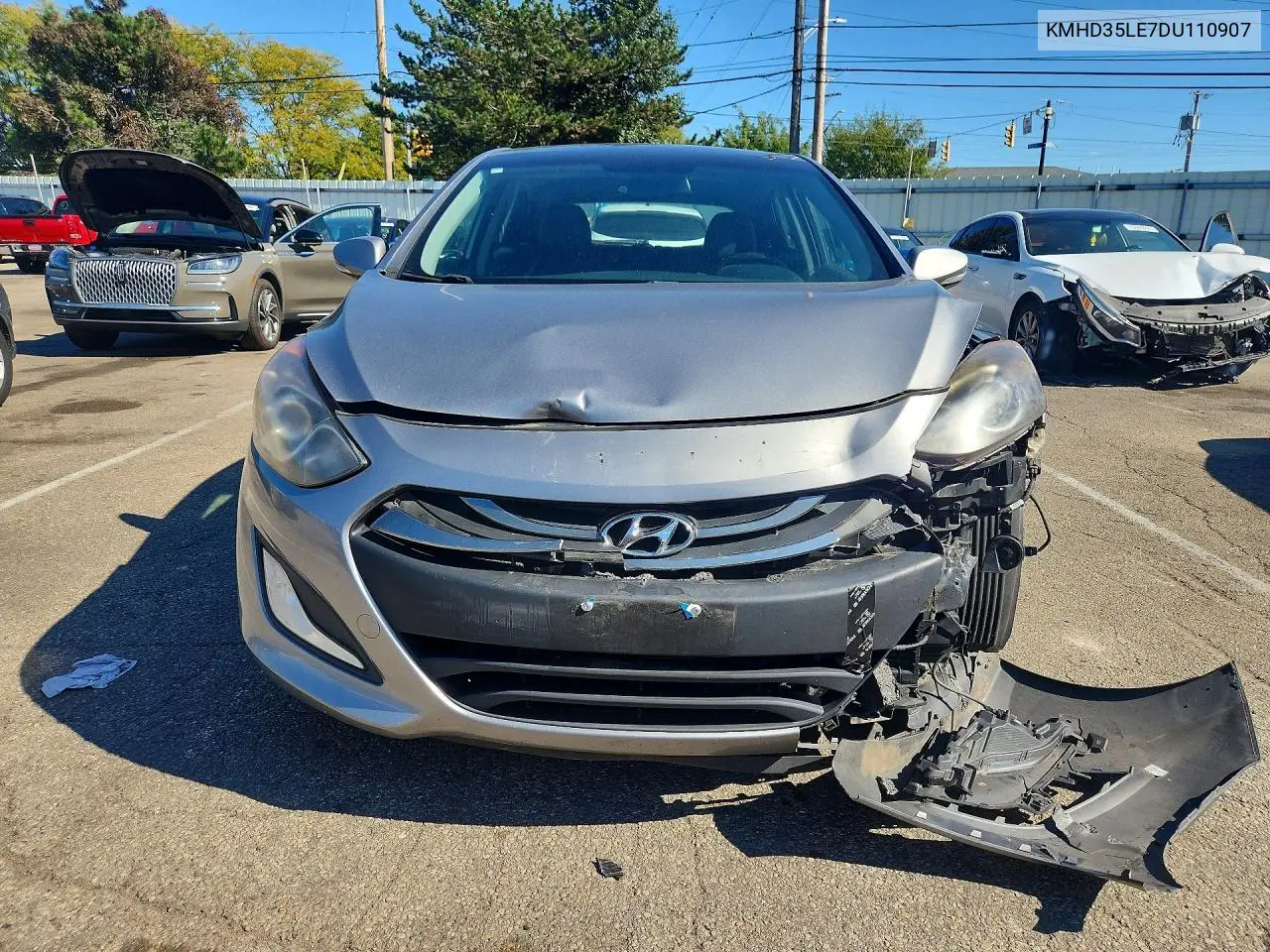 2013 HYUNDAI ELANTRA VIN KMHD35LE7DU110907 — фото 5
