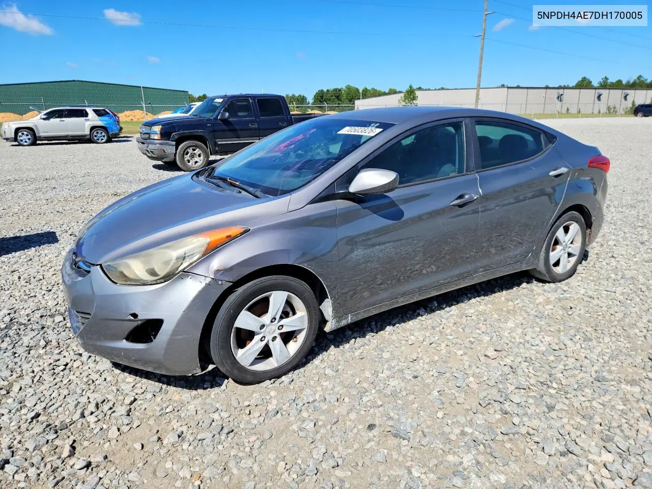 HYUNDAI ELANTRA 2013, VIN 5NPDH4AE7DH170005