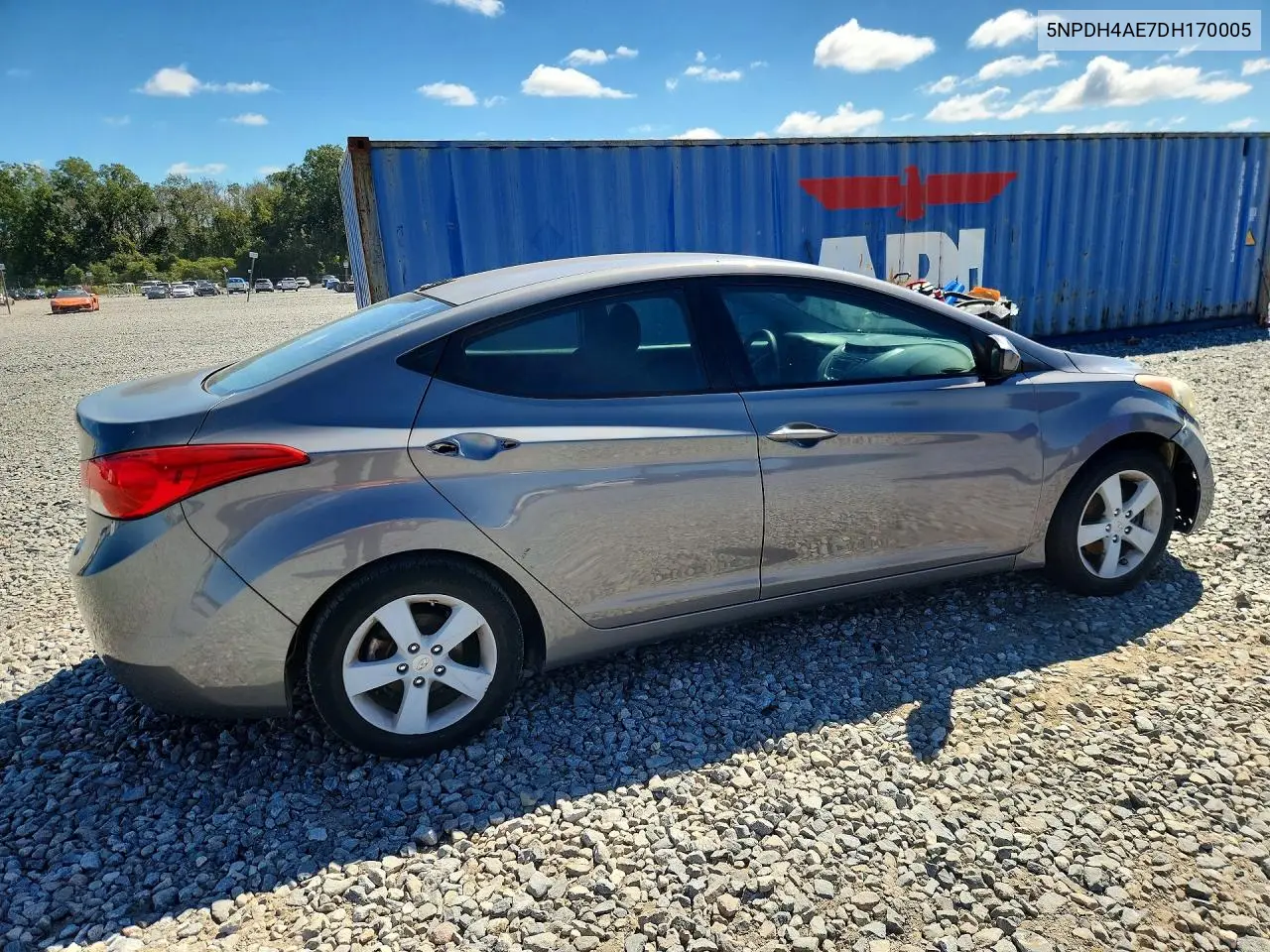 2013 HYUNDAI ELANTRA VIN 5NPDH4AE7DH170005 — фото 3