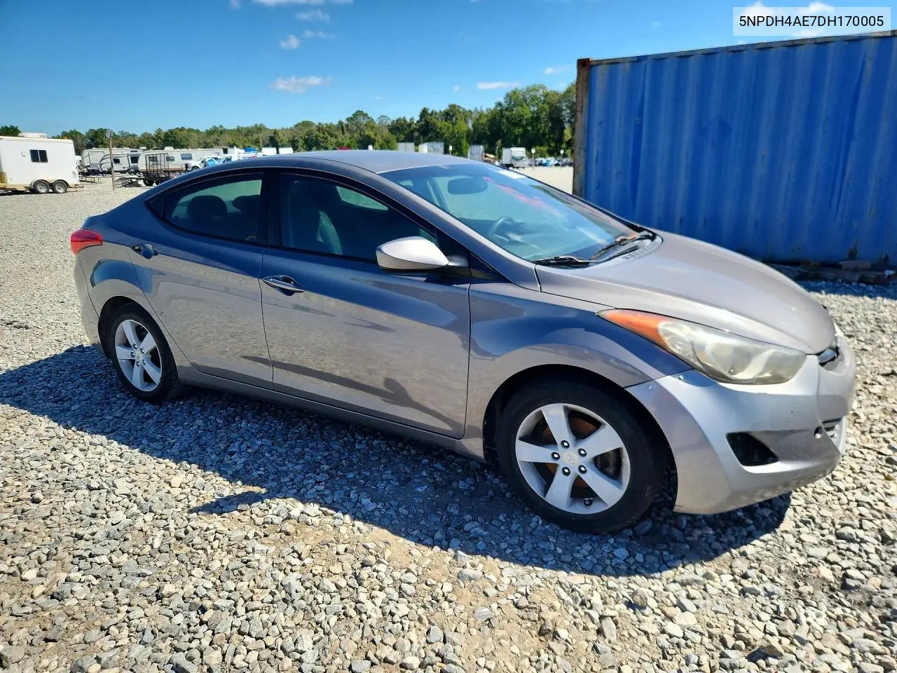 2013 HYUNDAI ELANTRA VIN 5NPDH4AE7DH170005 — фото 4