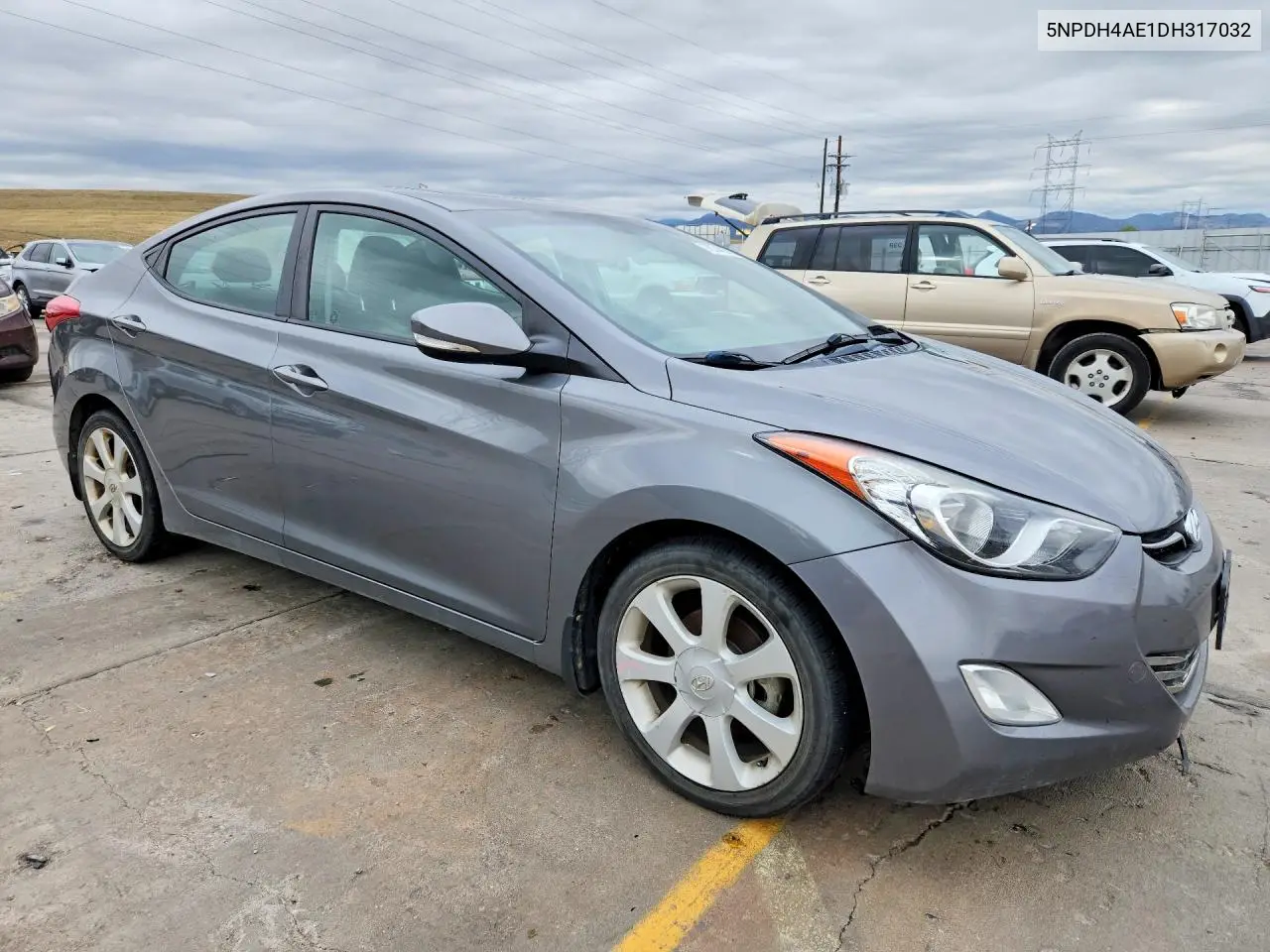 2013 HYUNDAI ELANTRA VIN 5NPDH4AE1DH317032 — фото 4