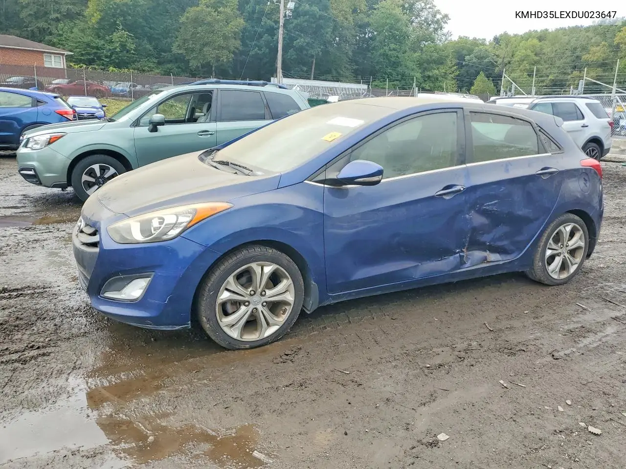 HYUNDAI ELANTRA 2013, VIN KMHD35LEXDU023647
