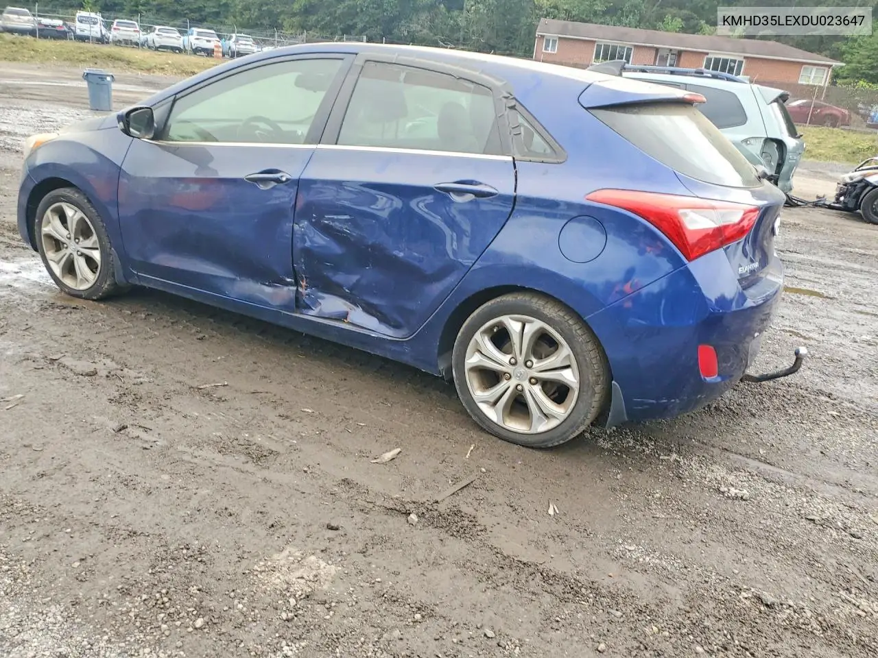 2013 HYUNDAI ELANTRA VIN KMHD35LEXDU023647 — фото 2