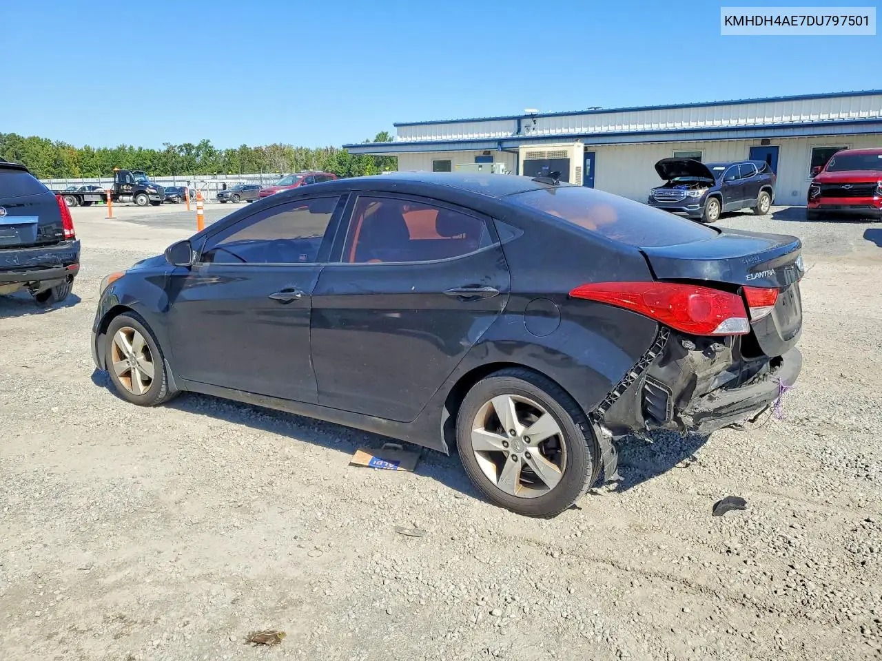 2013 HYUNDAI ELANTRA VIN KMHDH4AE7DU797501 — фото 2