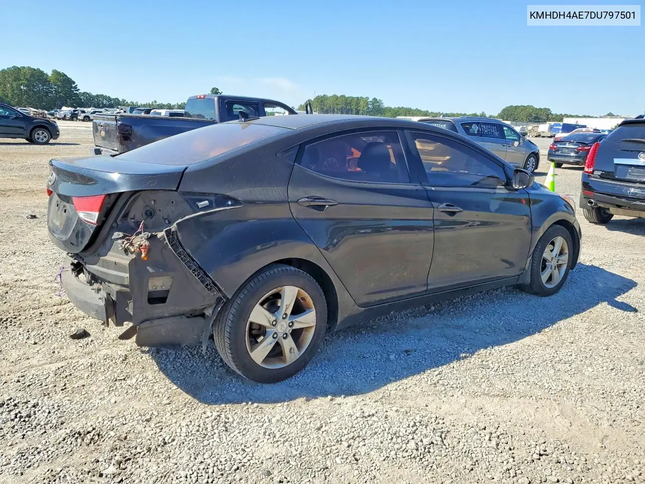 2013 HYUNDAI ELANTRA VIN KMHDH4AE7DU797501 — фото 3