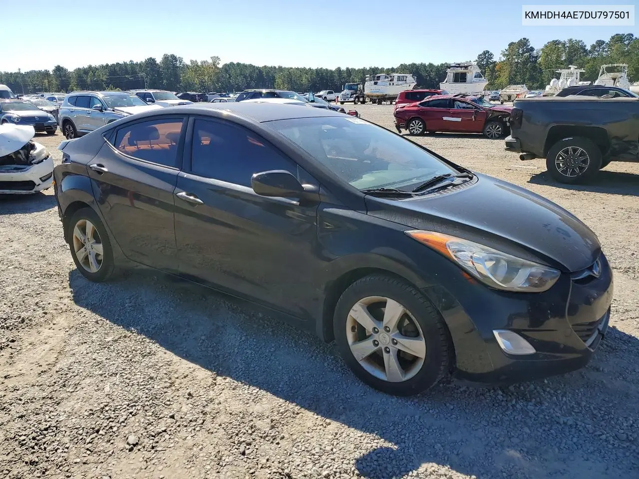 2013 HYUNDAI ELANTRA VIN KMHDH4AE7DU797501 — фото 4