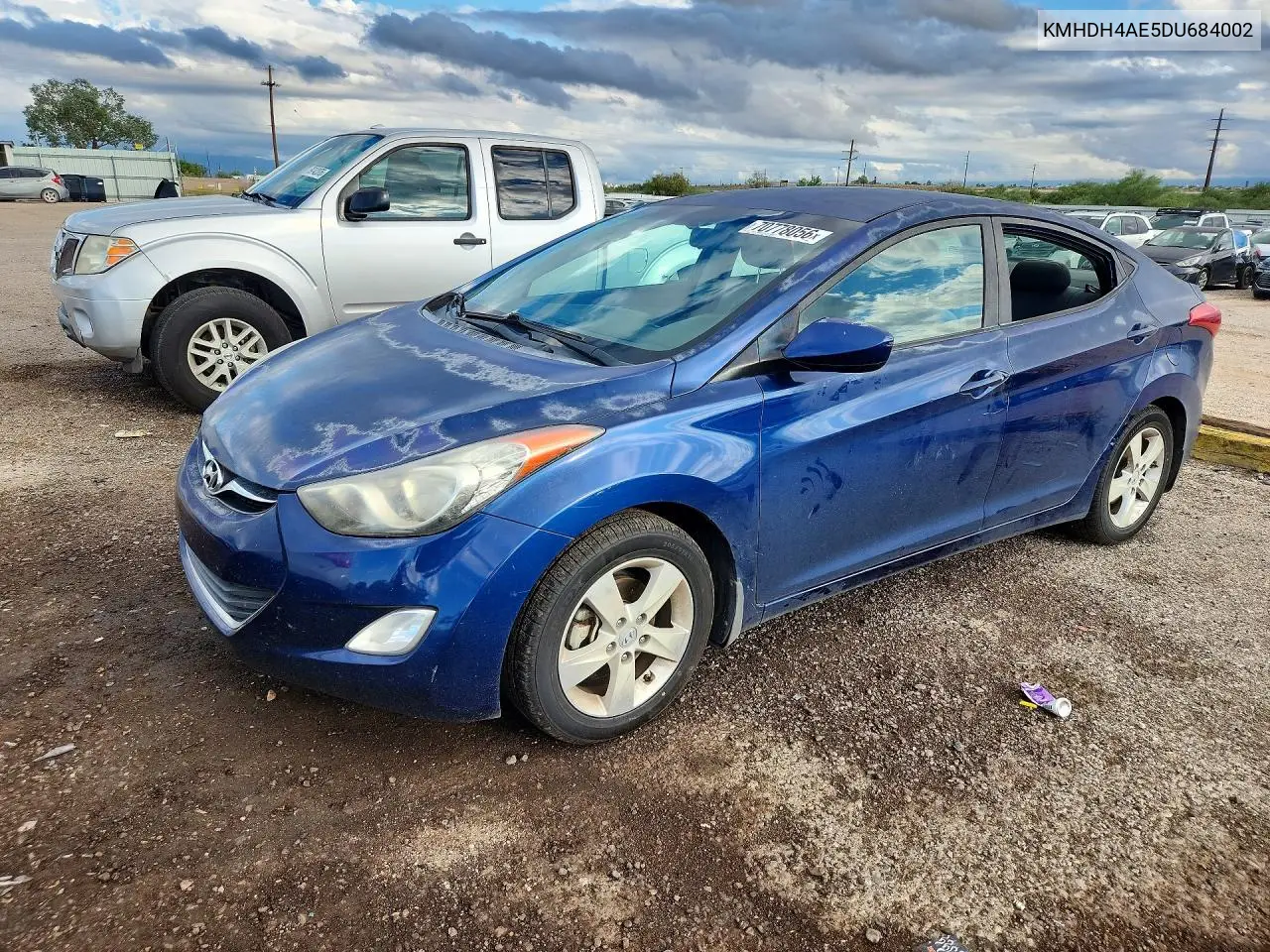 HYUNDAI ELANTRA 2013, VIN KMHDH4AE5DU684002