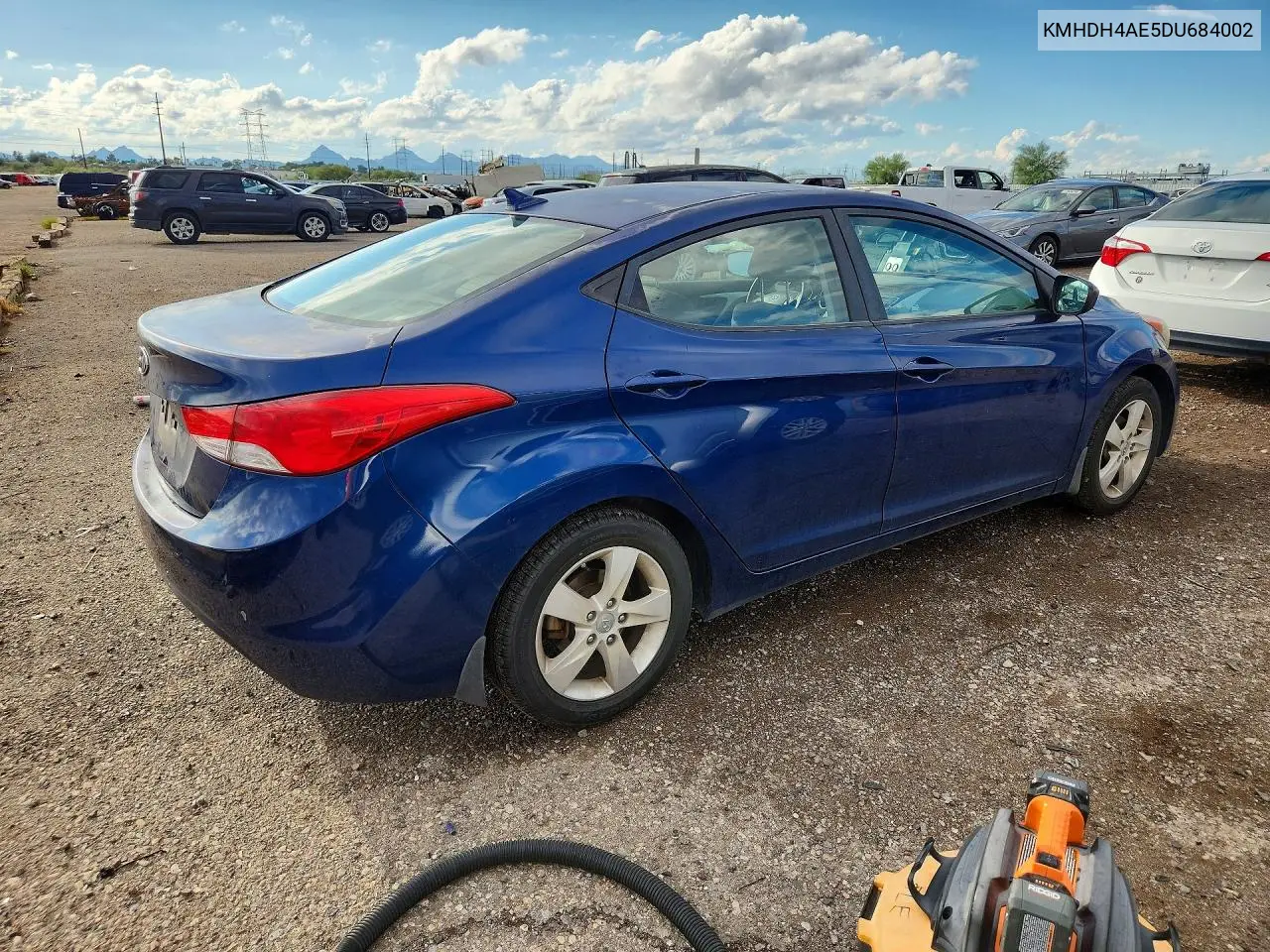 2013 HYUNDAI ELANTRA VIN KMHDH4AE5DU684002 — фото 3