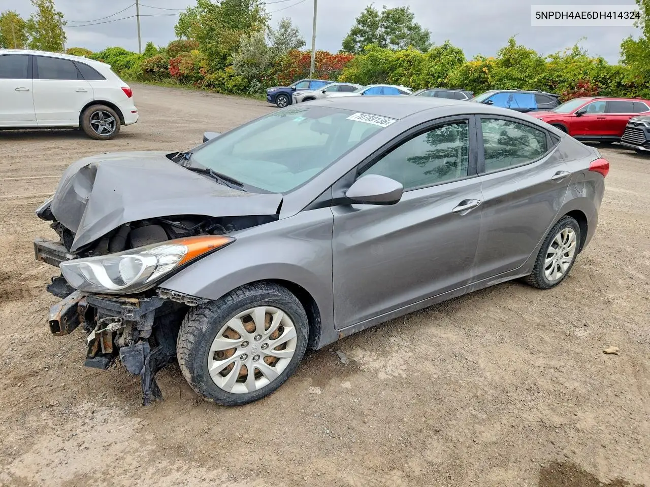 HYUNDAI ELANTRA 2013, VIN 5NPDH4AE6DH414324