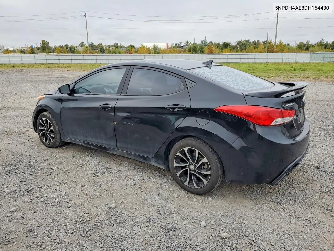 2013 HYUNDAI ELANTRA VIN 5NPDH4AE8DH154430 — фото 2