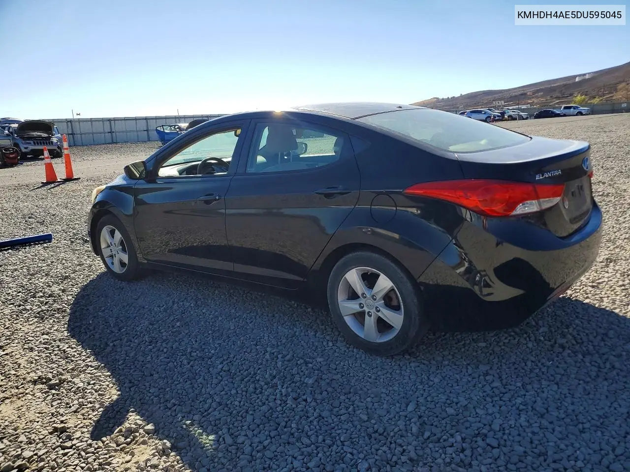 2013 HYUNDAI ELANTRA VIN KMHDH4AE5DU595045 — фото 2