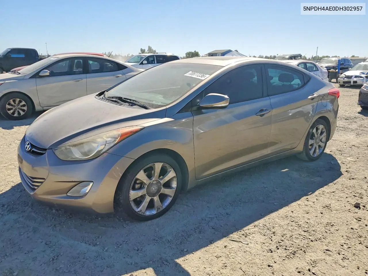 HYUNDAI ELANTRA 2013, VIN 5NPDH4AE0DH302957