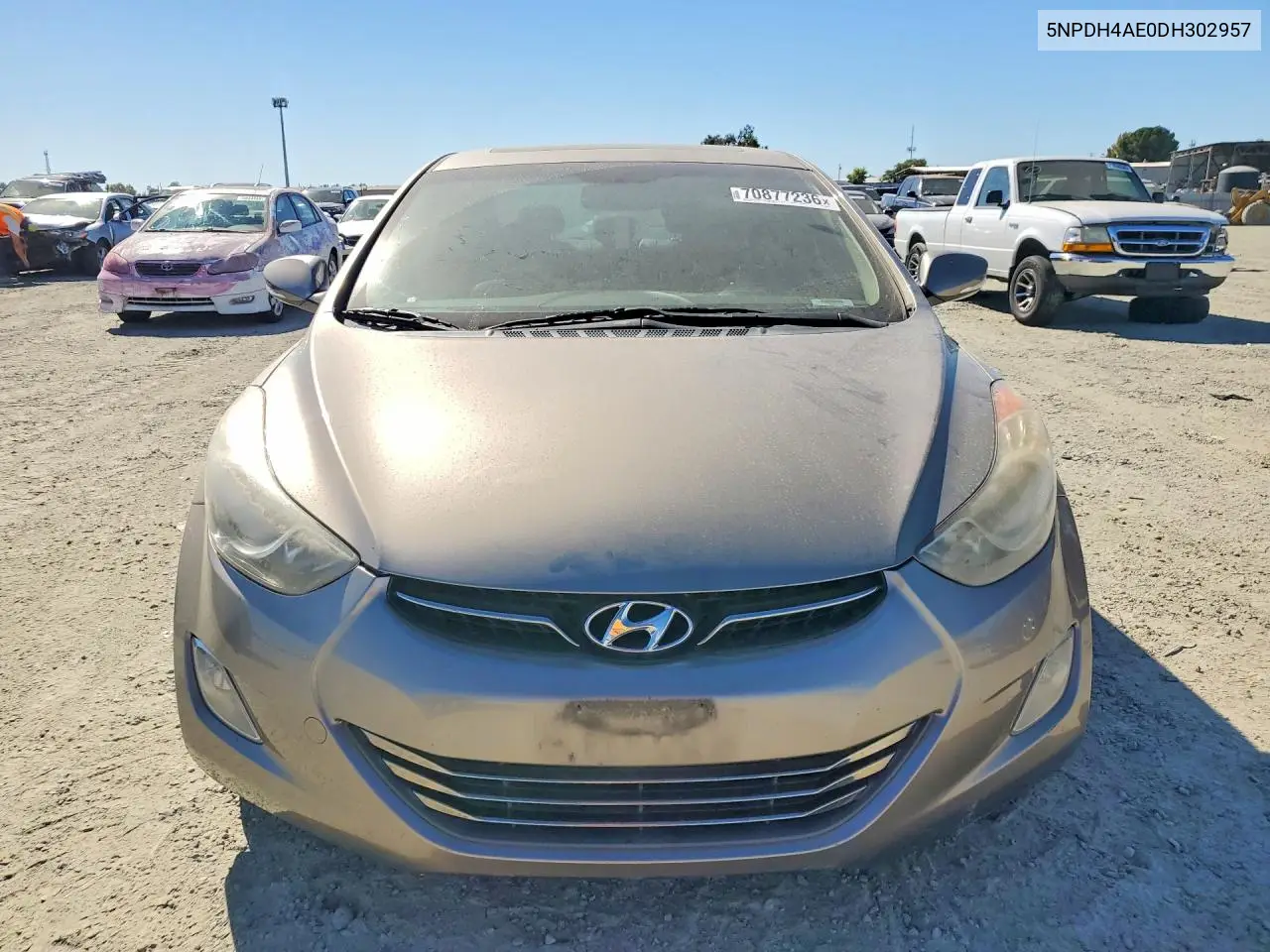 2013 HYUNDAI ELANTRA VIN 5NPDH4AE0DH302957 — фото 5