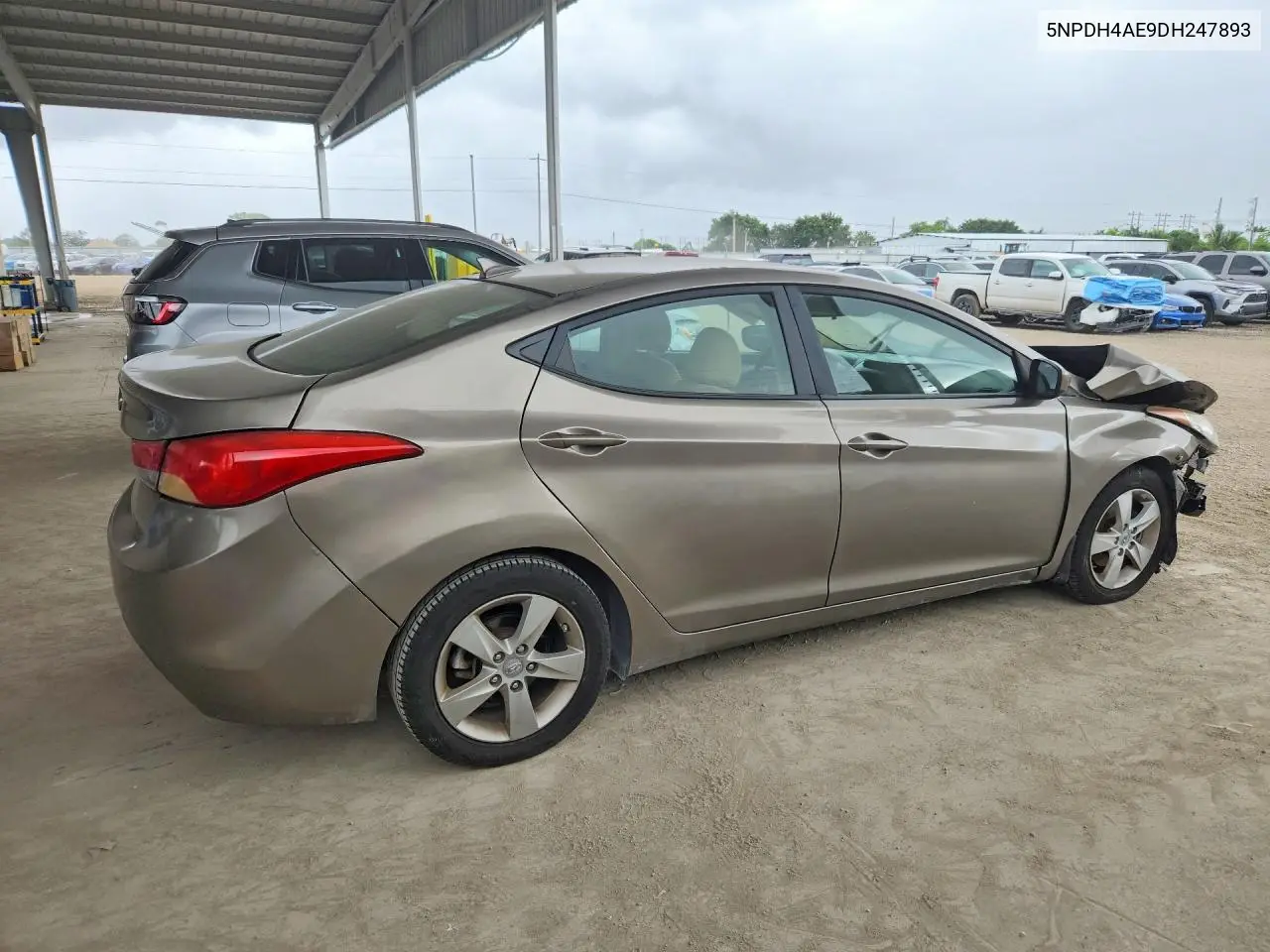 2013 HYUNDAI ELANTRA VIN 5NPDH4AE9DH247893 — фото 3