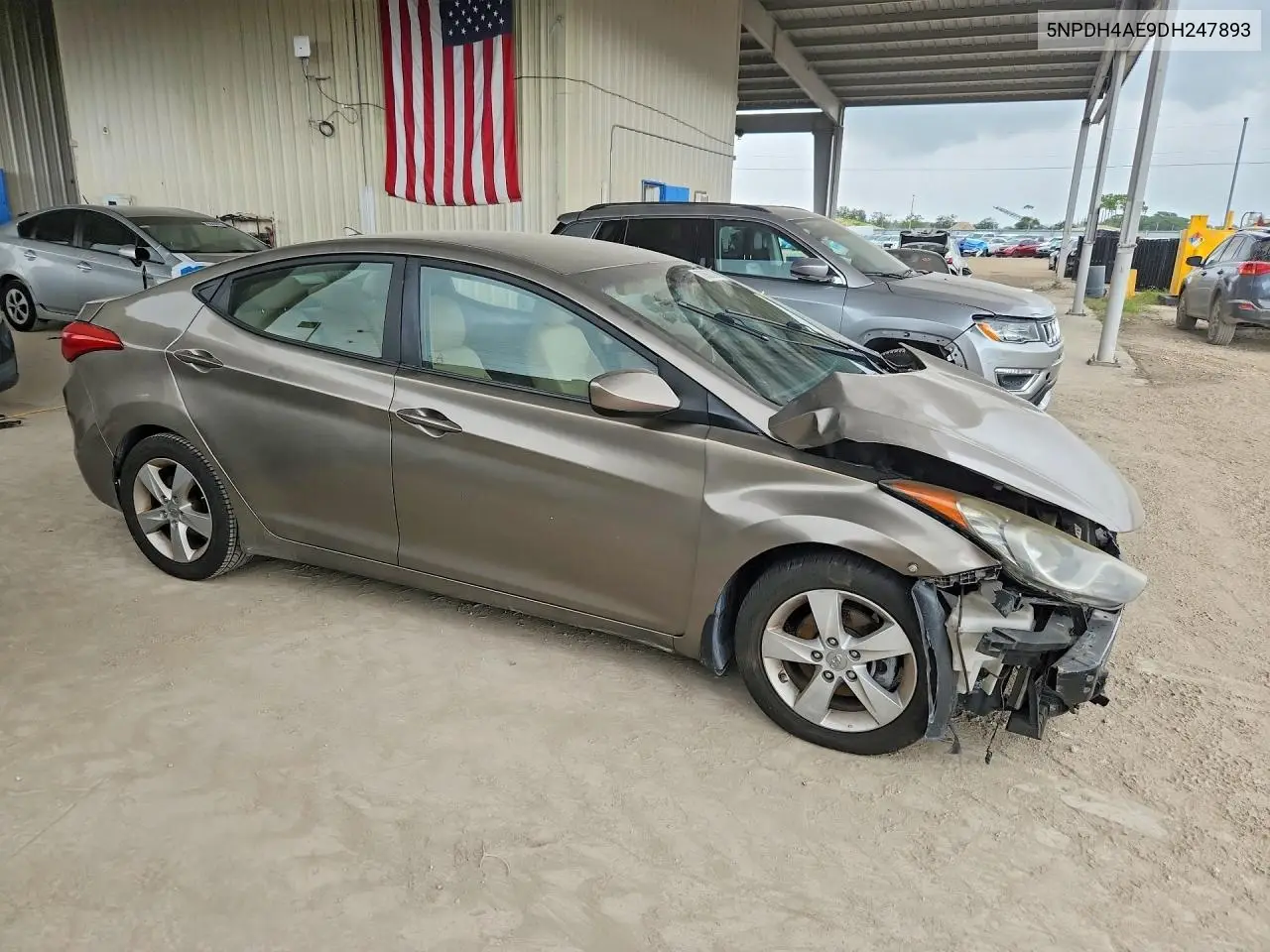 2013 HYUNDAI ELANTRA VIN 5NPDH4AE9DH247893 — фото 4