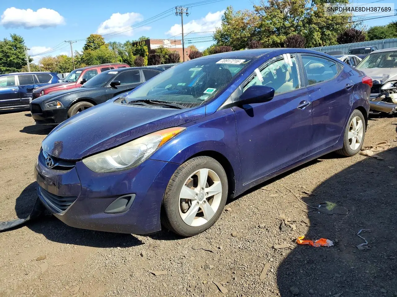 HYUNDAI ELANTRA 2013, VIN 5NPDH4AE8DH387689