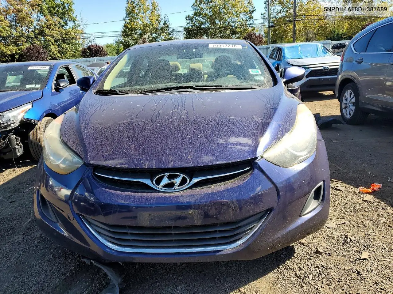 2013 HYUNDAI ELANTRA VIN 5NPDH4AE8DH387689 — фото 5