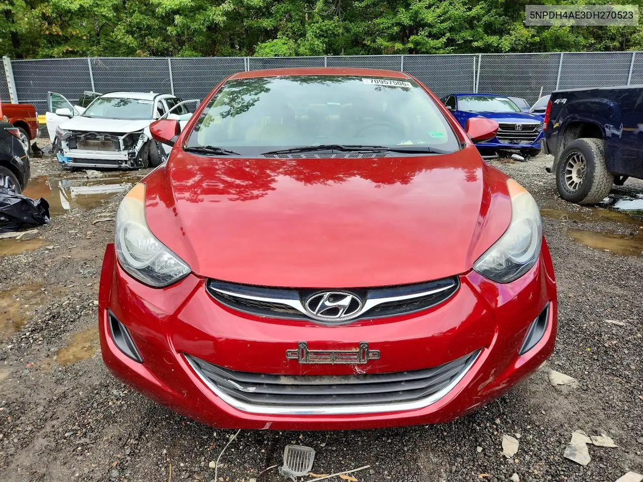 2013 HYUNDAI ELANTRA VIN 5NPDH4AE3DH270523 — фото 5