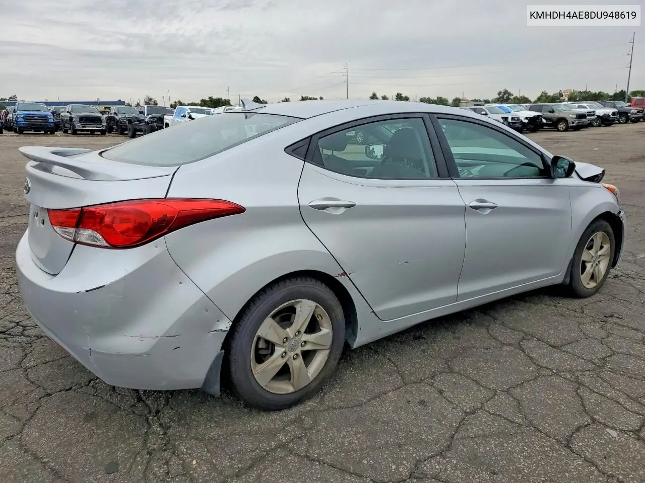2013 HYUNDAI ELANTRA VIN KMHDH4AE8DU948619 — фото 3