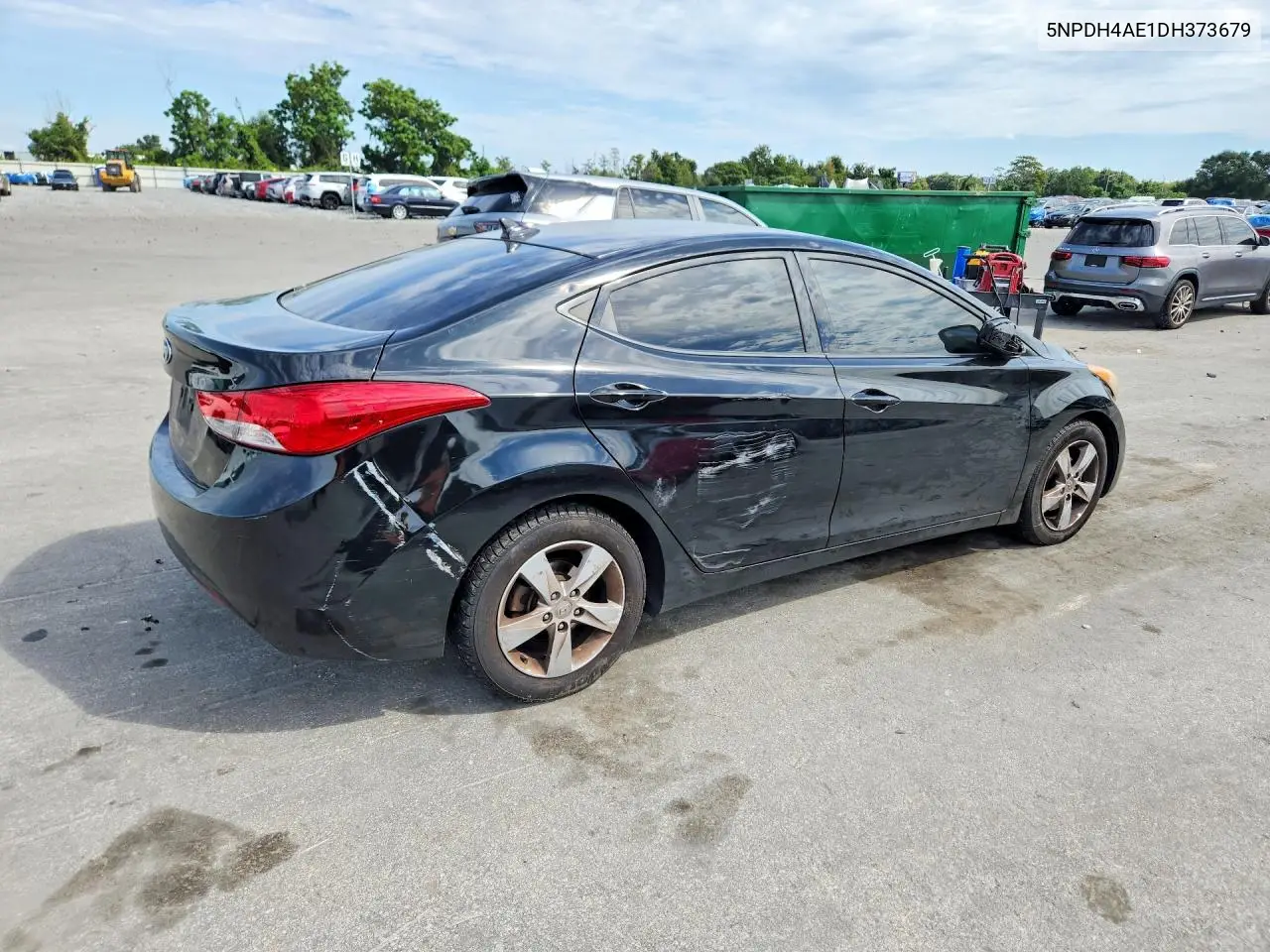 2013 HYUNDAI ELANTRA VIN 5NPDH4AE1DH373679 — фото 3