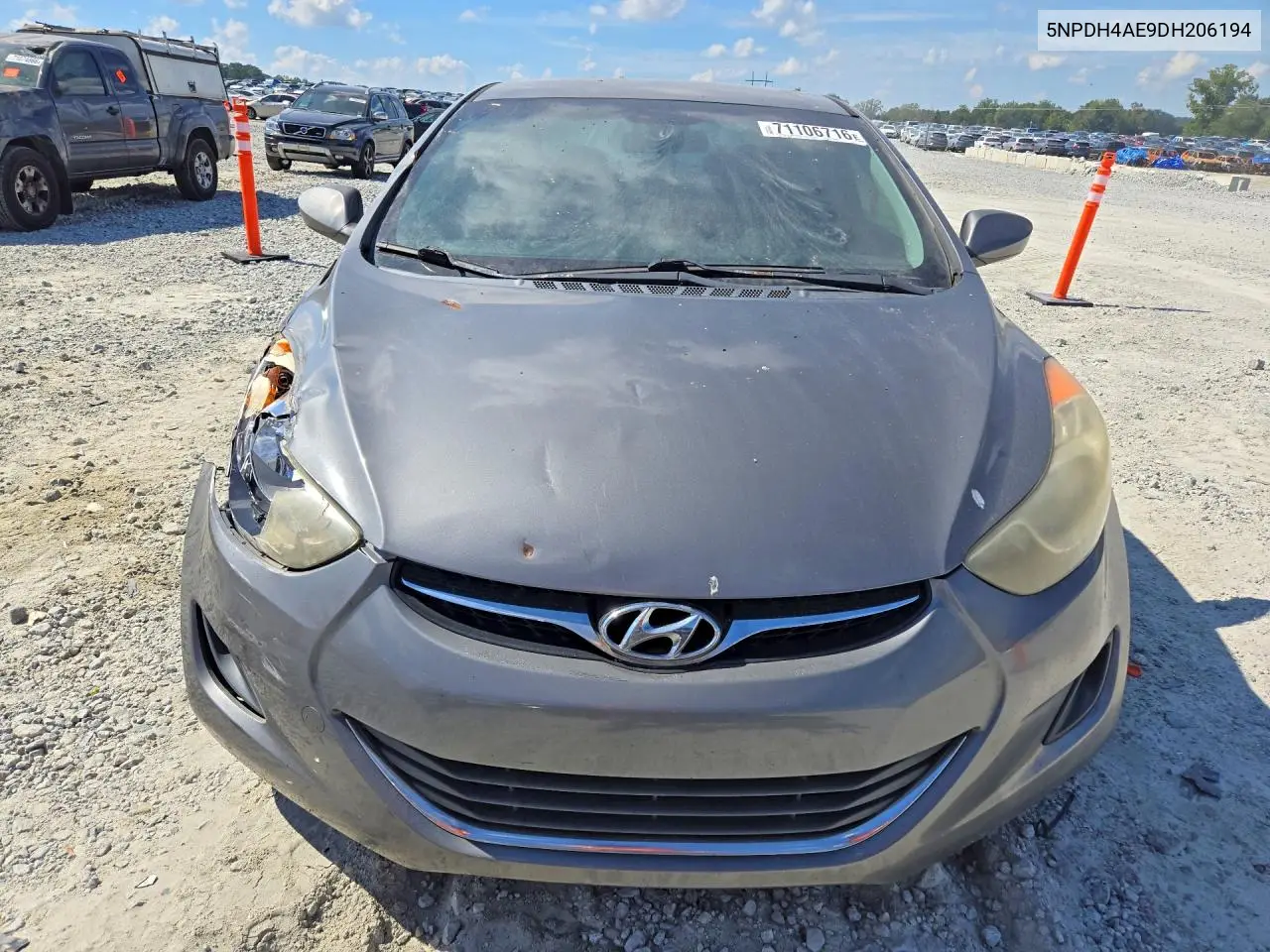 2013 HYUNDAI ELANTRA VIN 5NPDH4AE9DH206194 — фото 5