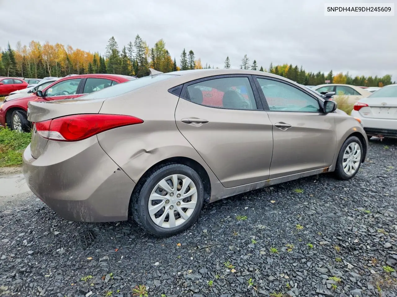 2013 HYUNDAI ELANTRA VIN 5NPDH4AE9DH245609 — фото 3