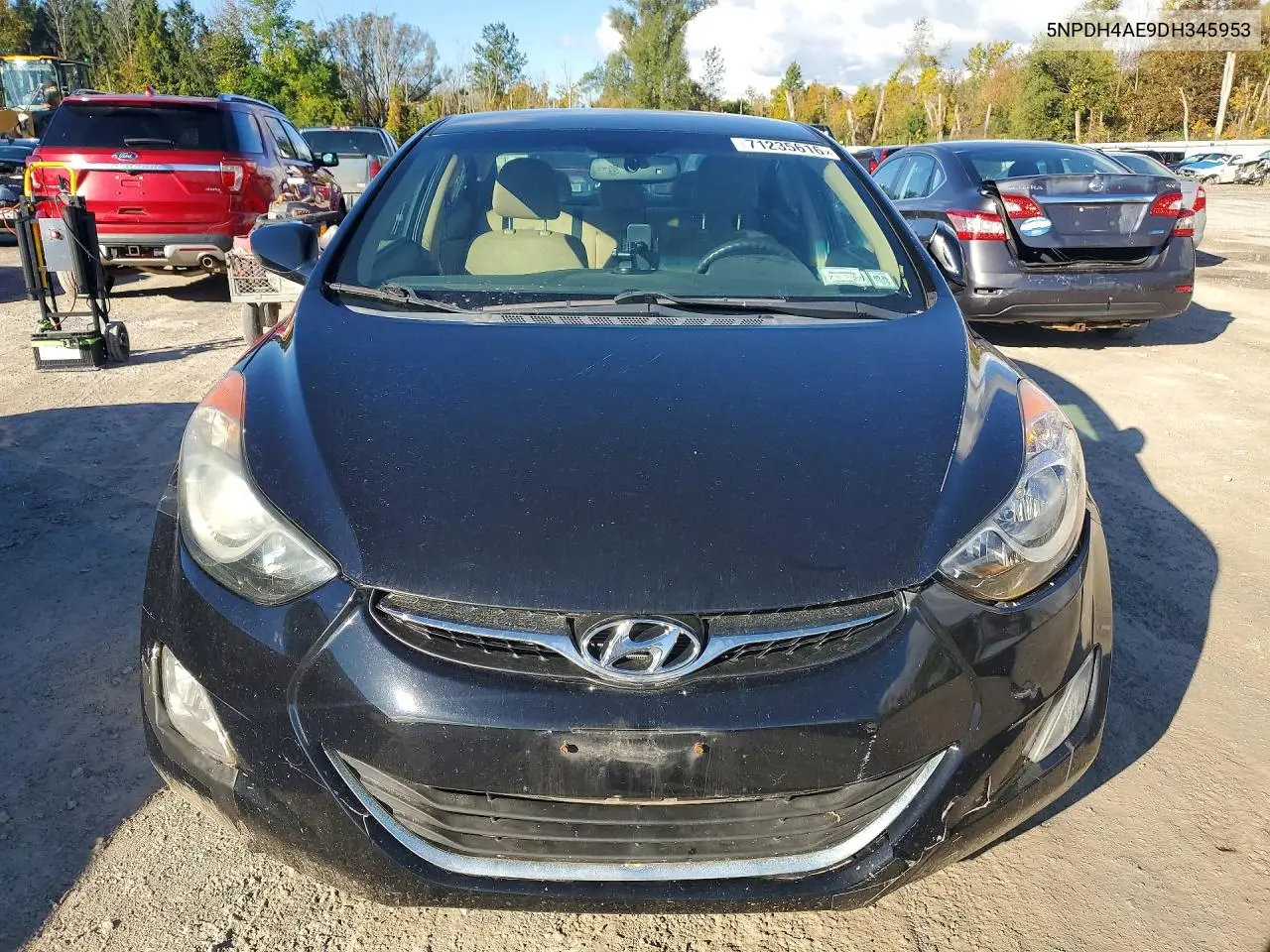 2013 HYUNDAI ELANTRA VIN 5NPDH4AE9DH345953 — фото 5