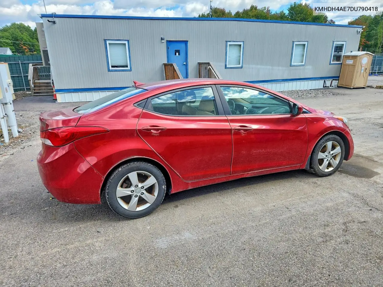 2013 HYUNDAI ELANTRA VIN KMHDH4AE7DU790418 — фото 3