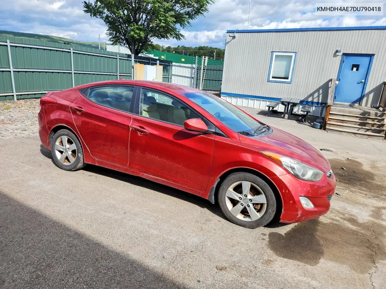 2013 HYUNDAI ELANTRA VIN KMHDH4AE7DU790418 — фото 4