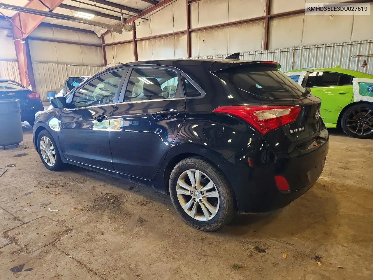 2013 HYUNDAI ELANTRA VIN KMHD35LE3DU027619 — фото 2