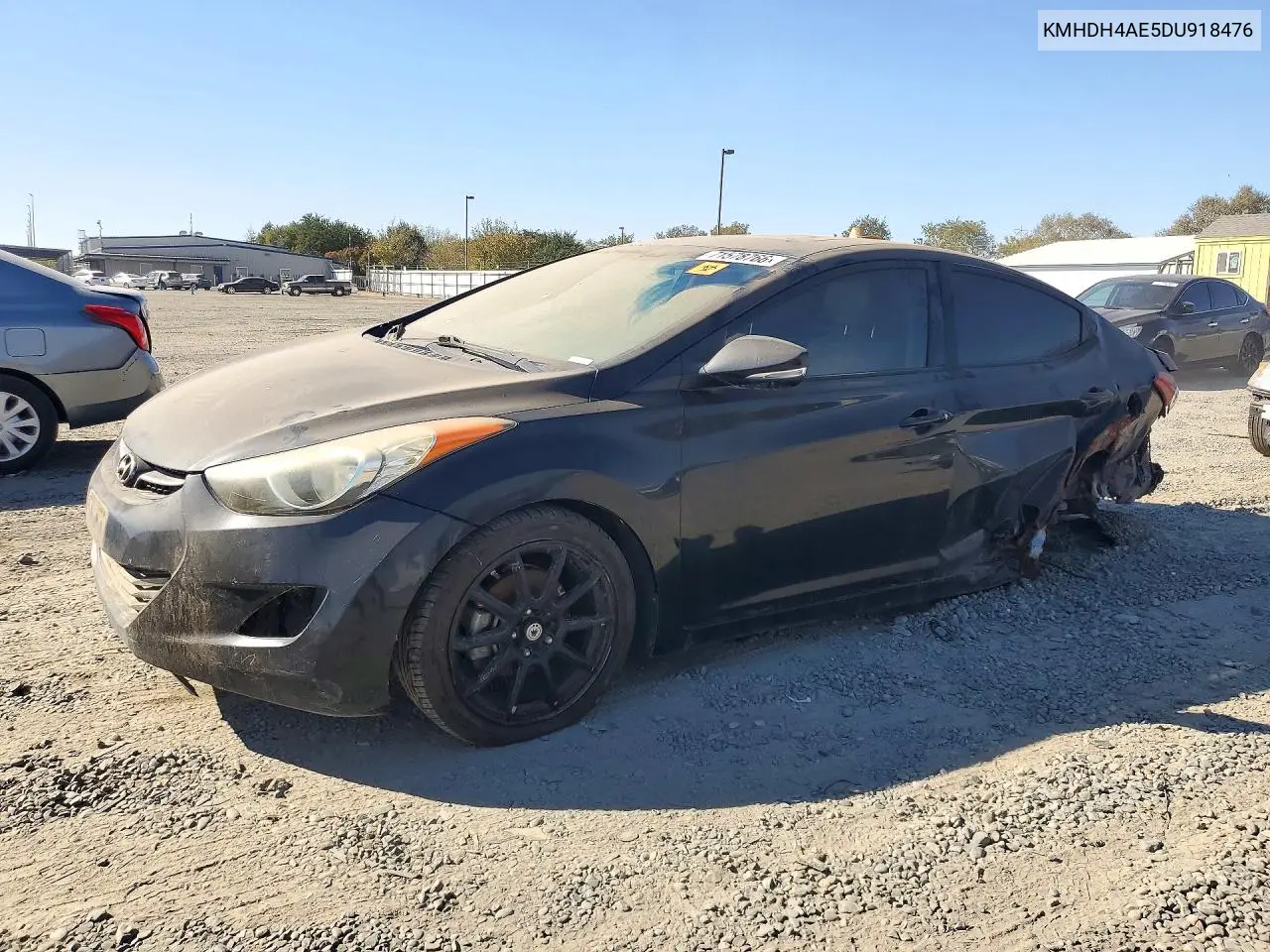 HYUNDAI ELANTRA 2013, VIN KMHDH4AE5DU918476