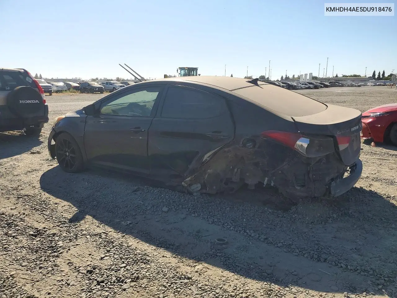 2013 HYUNDAI ELANTRA VIN KMHDH4AE5DU918476 — фото 2