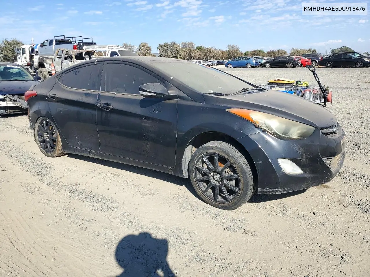 2013 HYUNDAI ELANTRA VIN KMHDH4AE5DU918476 — фото 4