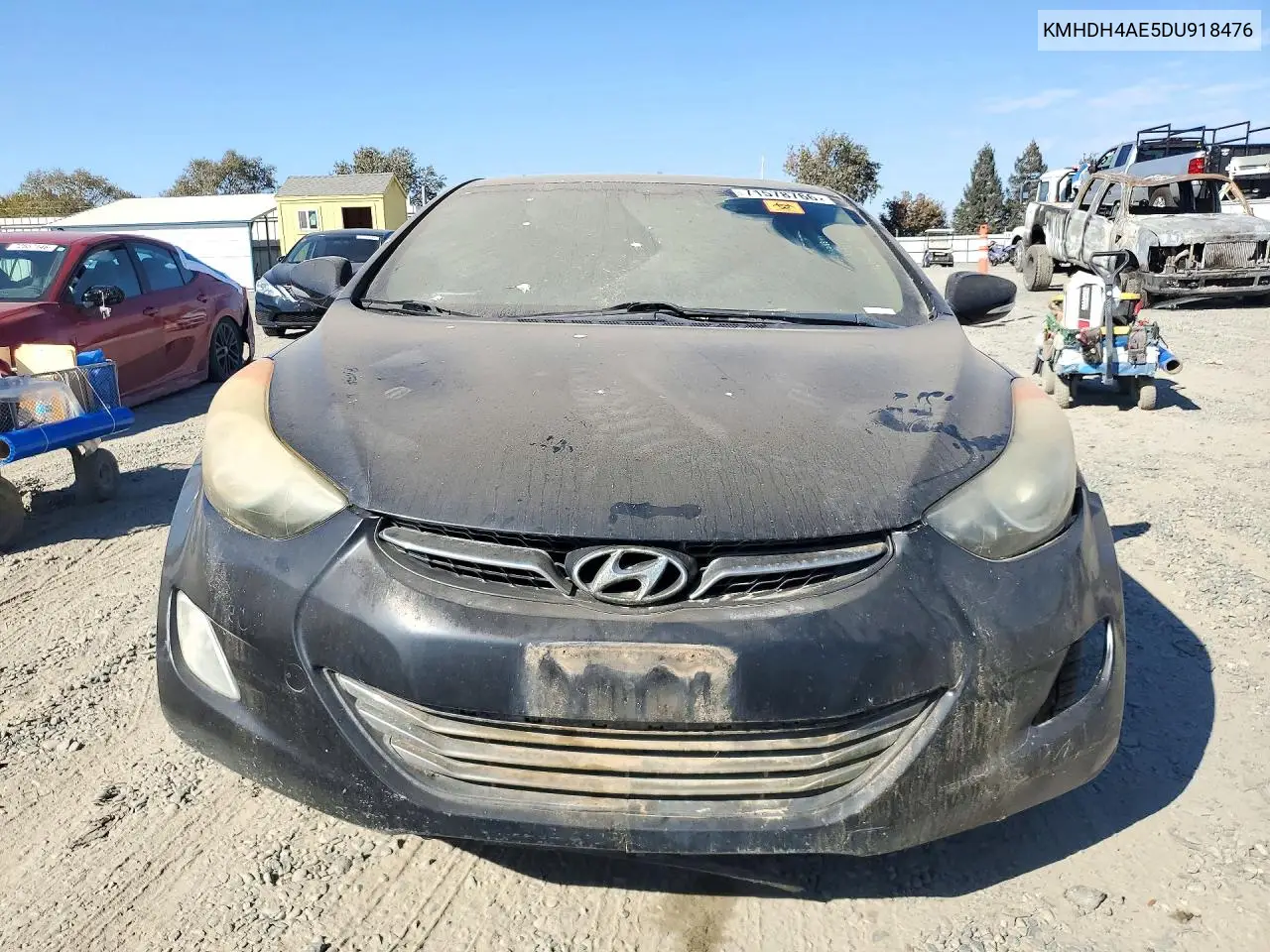 2013 HYUNDAI ELANTRA VIN KMHDH4AE5DU918476 — фото 5