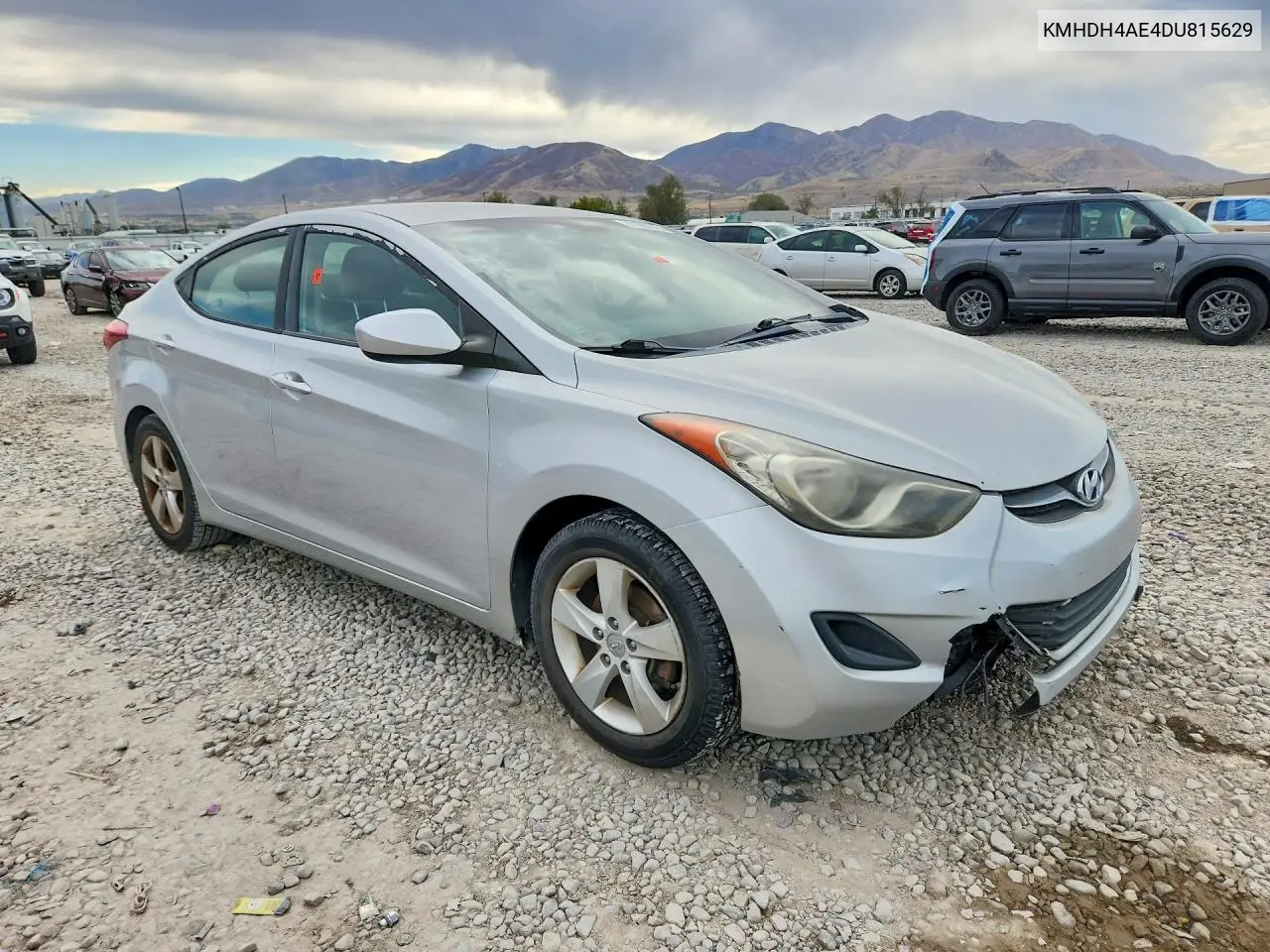 2013 HYUNDAI ELANTRA VIN KMHDH4AE4DU815629 — фото 4