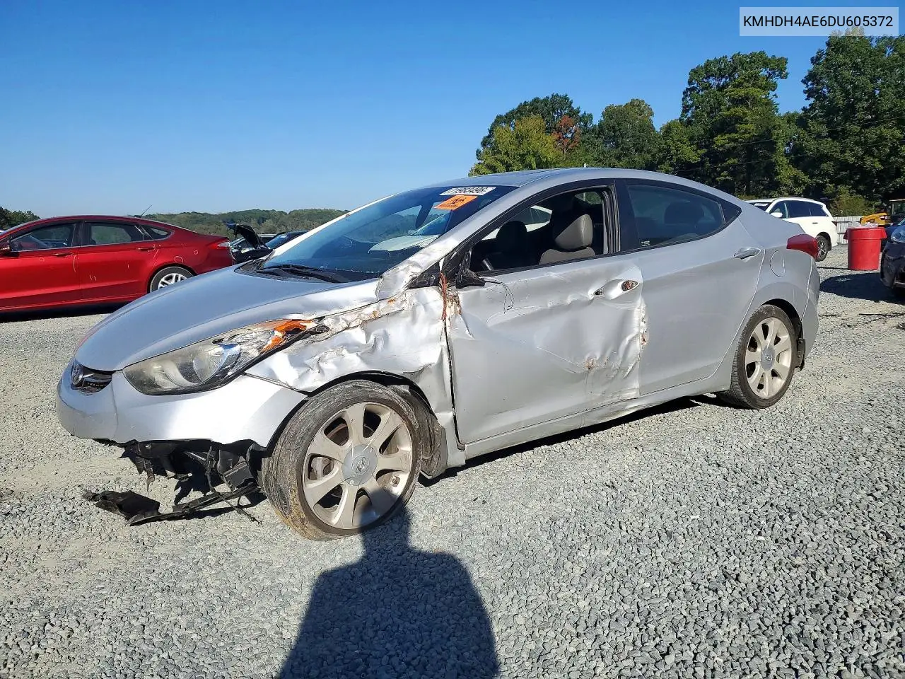 HYUNDAI ELANTRA 2013, VIN KMHDH4AE6DU605372