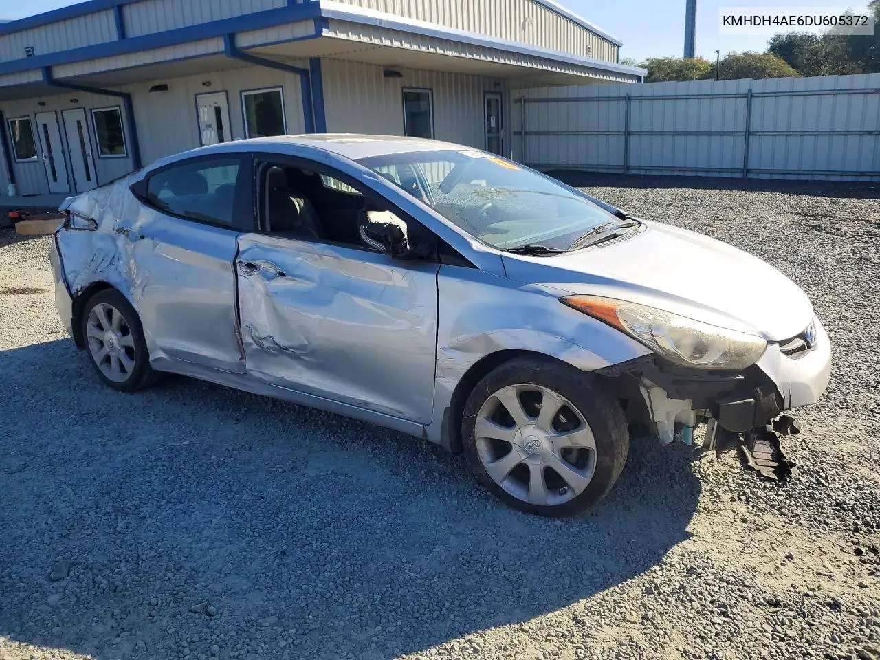 2013 HYUNDAI ELANTRA VIN KMHDH4AE6DU605372 — фото 4