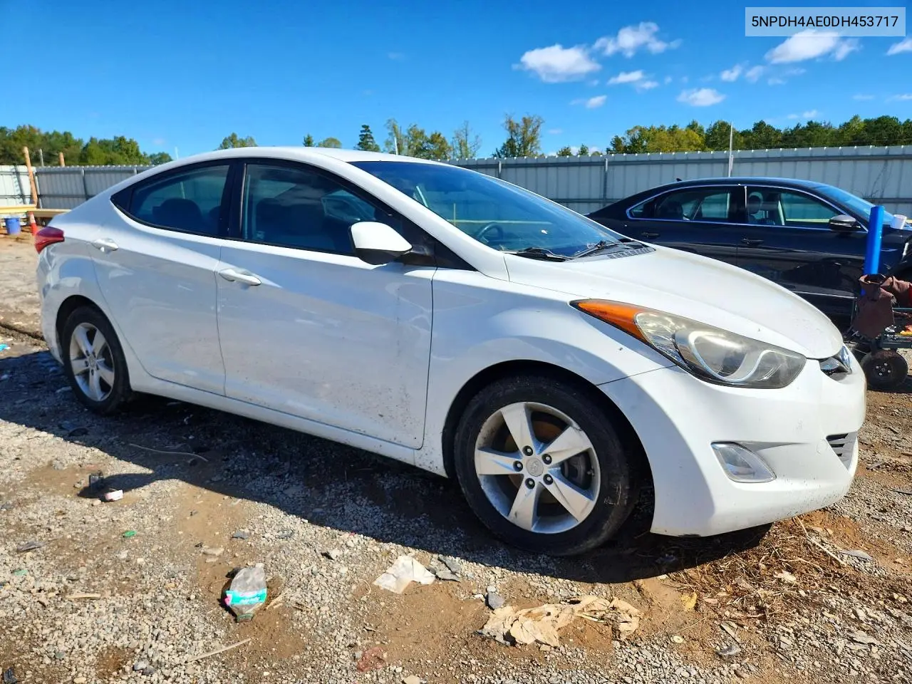 2013 HYUNDAI ELANTRA VIN 5NPDH4AE0DH453717 — фото 4