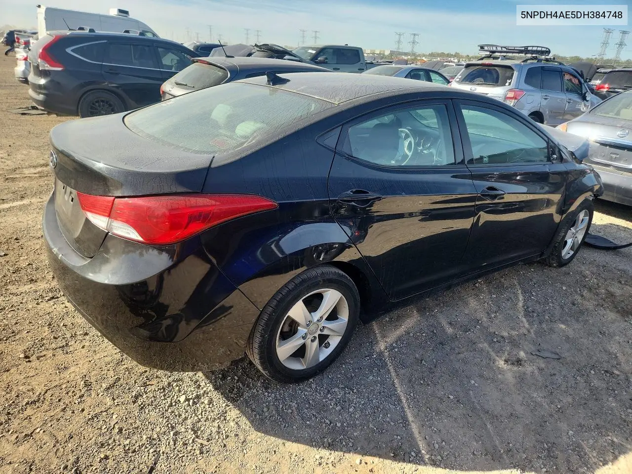 2013 HYUNDAI ELANTRA VIN 5NPDH4AE5DH384748 — фото 3