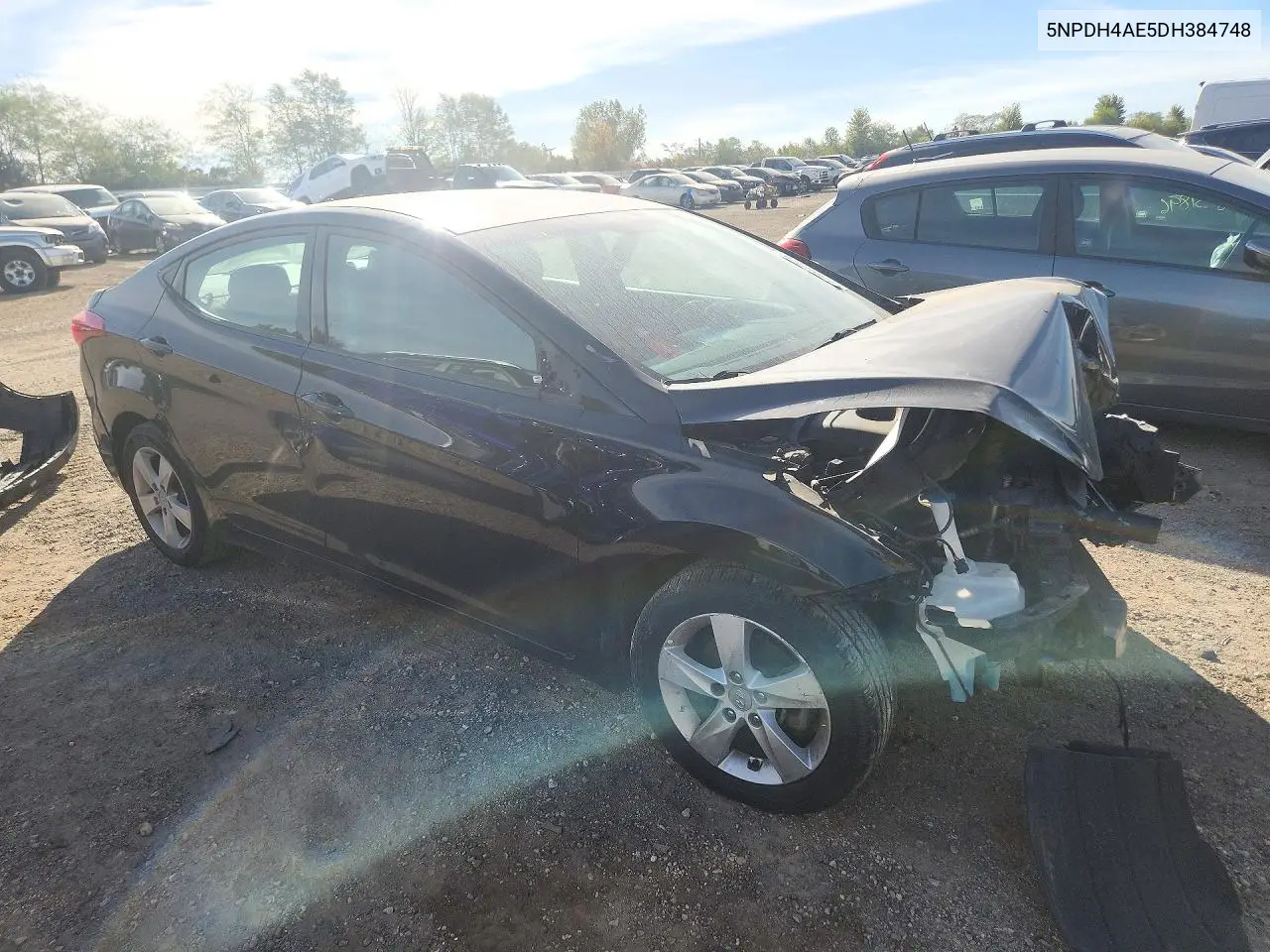 2013 HYUNDAI ELANTRA VIN 5NPDH4AE5DH384748 — фото 4