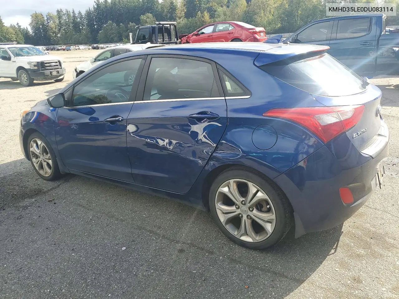 2013 HYUNDAI ELANTRA VIN KMHD35LE0DU083114 — фото 2