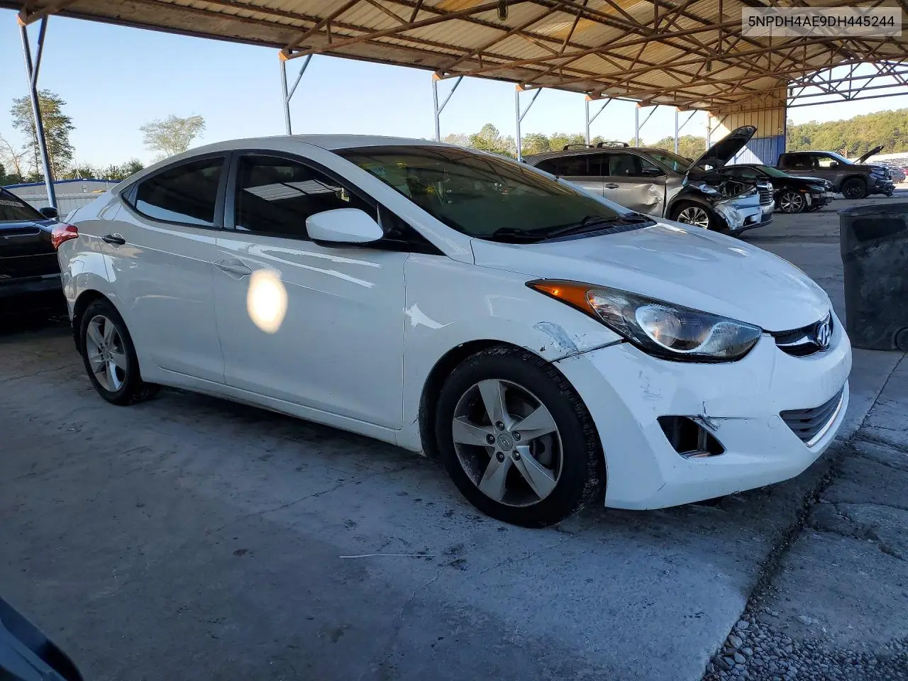 2013 HYUNDAI ELANTRA VIN 5NPDH4AE9DH445244 — фото 4