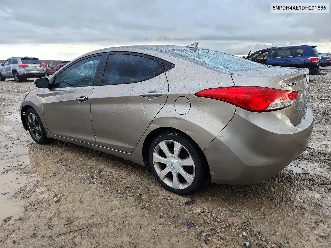 2013 HYUNDAI ELANTRA VIN 5NPDH4AE1DH291886 — фото 2